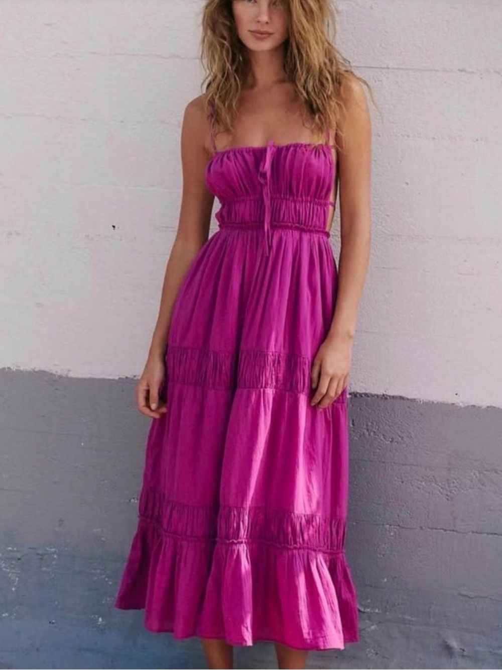 FREE PEOPLE TAKING SIDES MAXI DRESS SIZE S